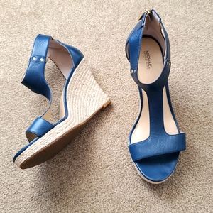 Michael Kors Navy Wedges